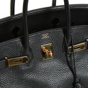Hermès Birkin 35 logo stamp detail
