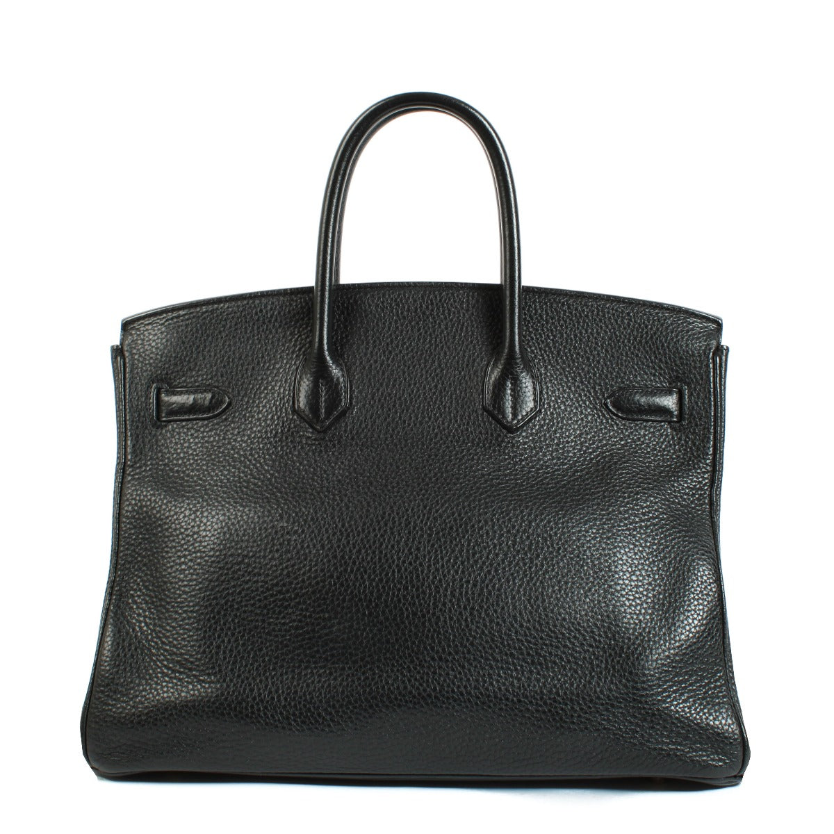 Hermès 2012 Birkin 35 Black Clemence Gold Hardware