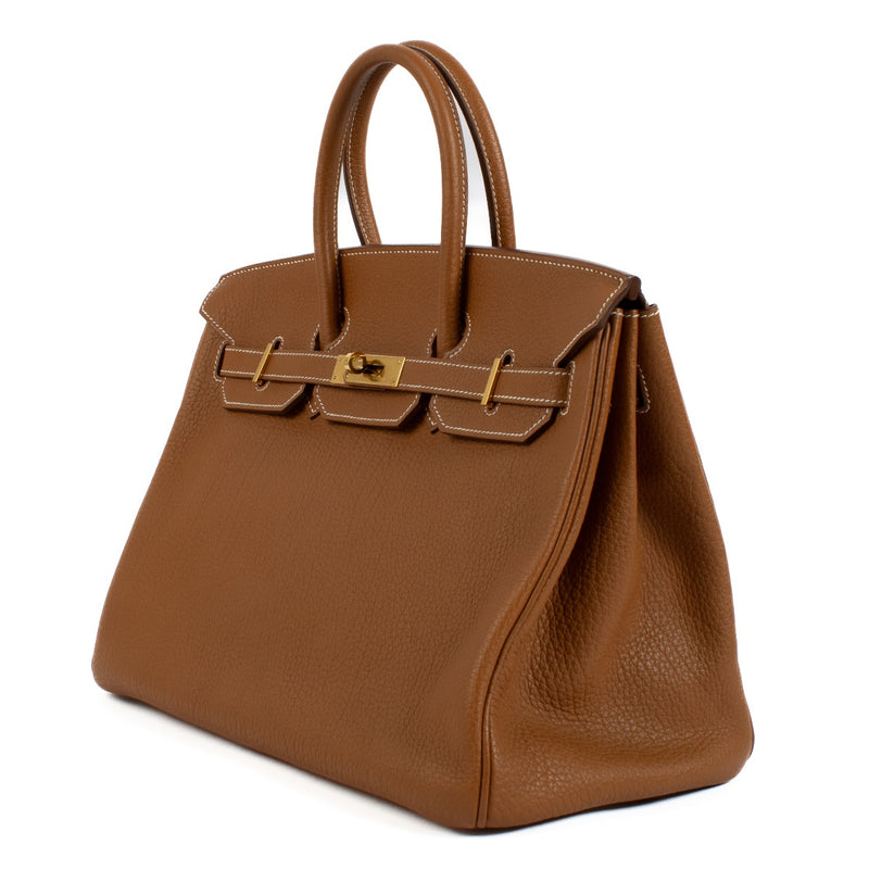 Hermès Birkin 35 Goud Fjord GHW