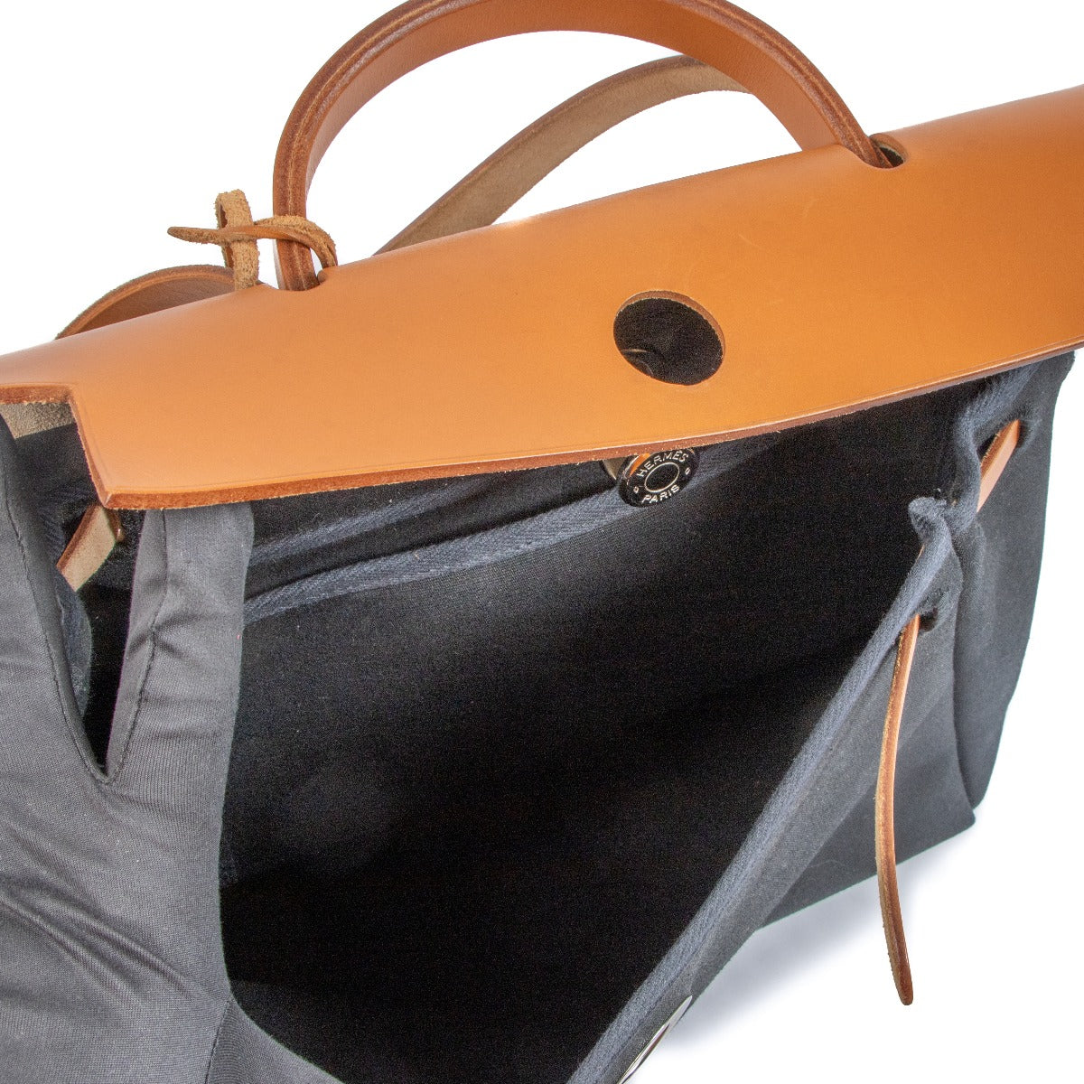Hermès Herbag 31 2-in-1 Toile H GM/Toile Officier Hunter Leather