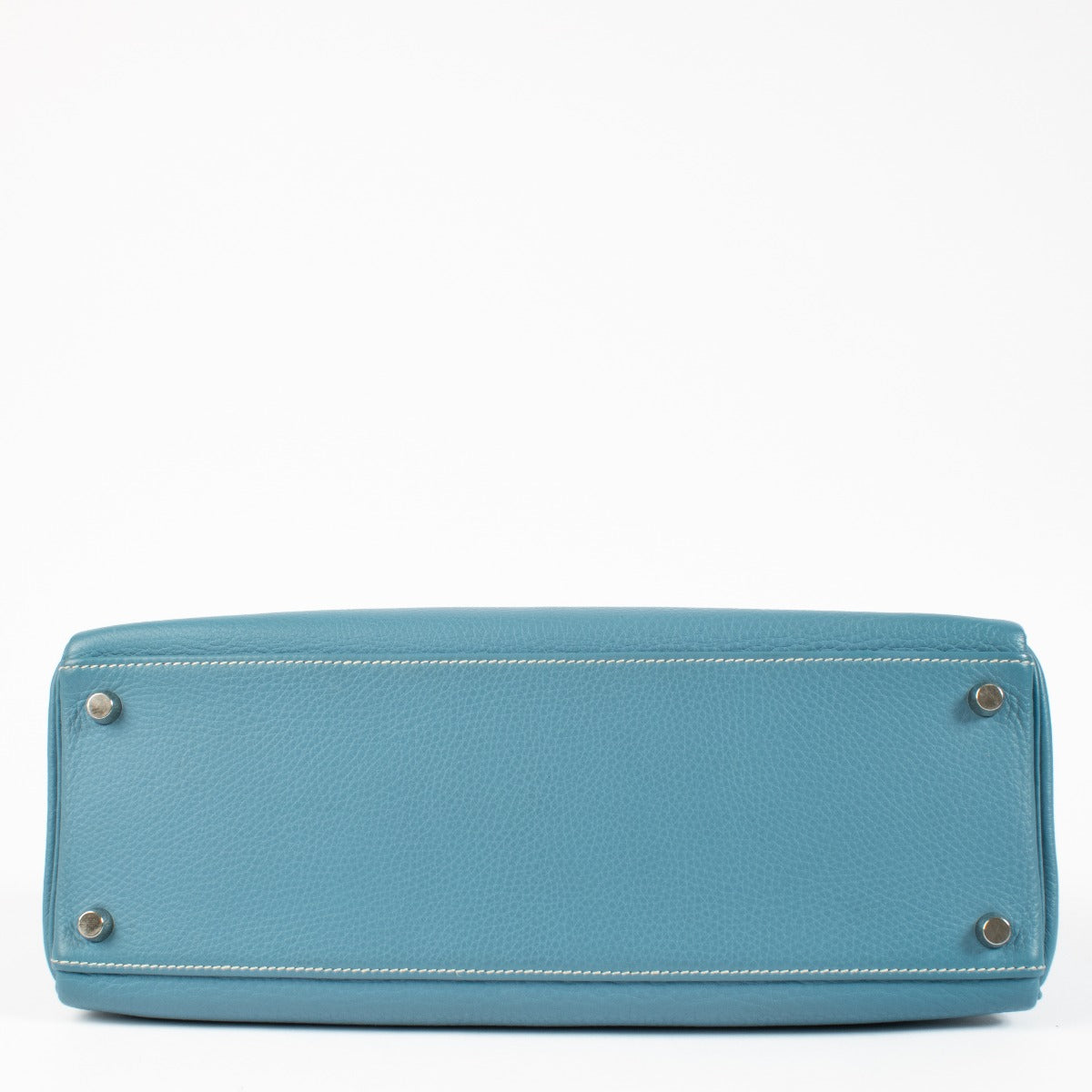 Hermès Kelly 32 Bleu Jean Togo PHW