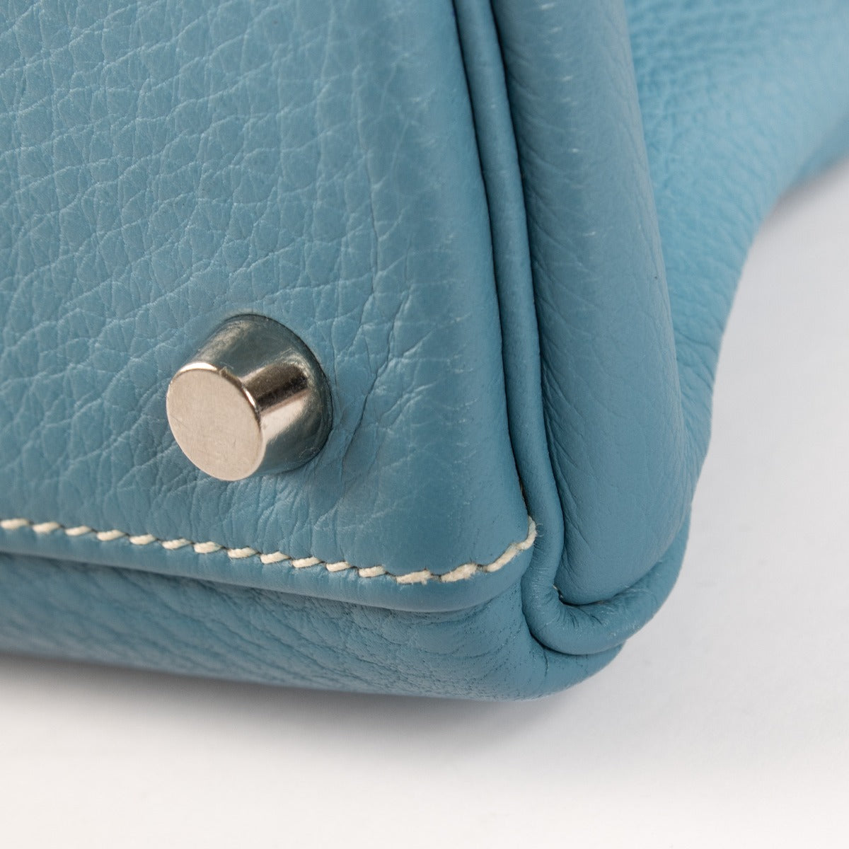 Hermès Kelly 32 Bleu Jean Togo PHW