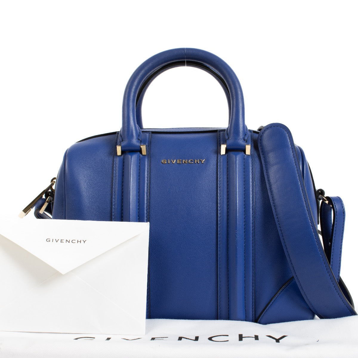 shop 100% authentic second hand Givenchy Blue Lucrezia Mini Handbag on Labellov.com