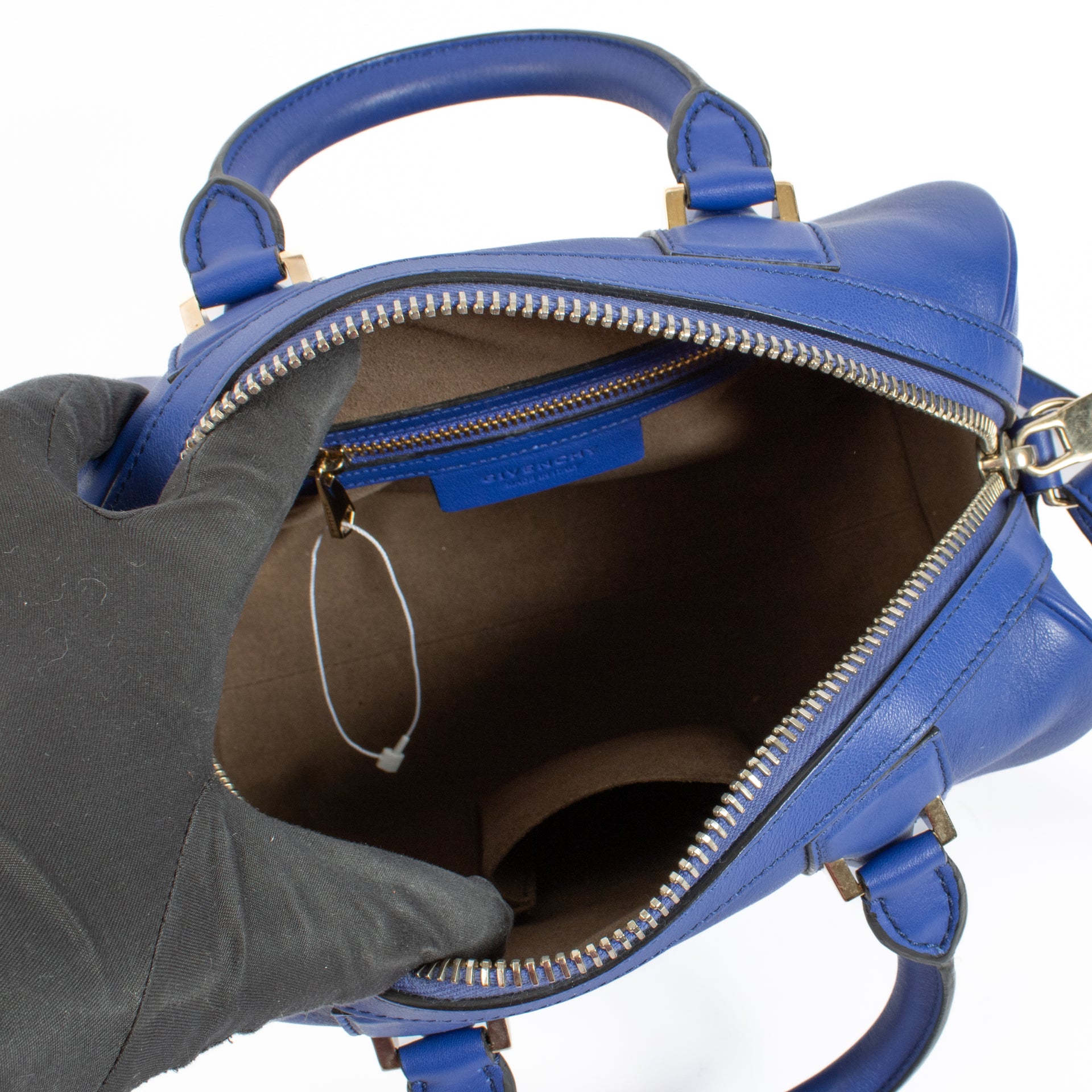 shop 100% authentic second hand Givenchy Blue Lucrezia Mini Handbag on Labellov.com