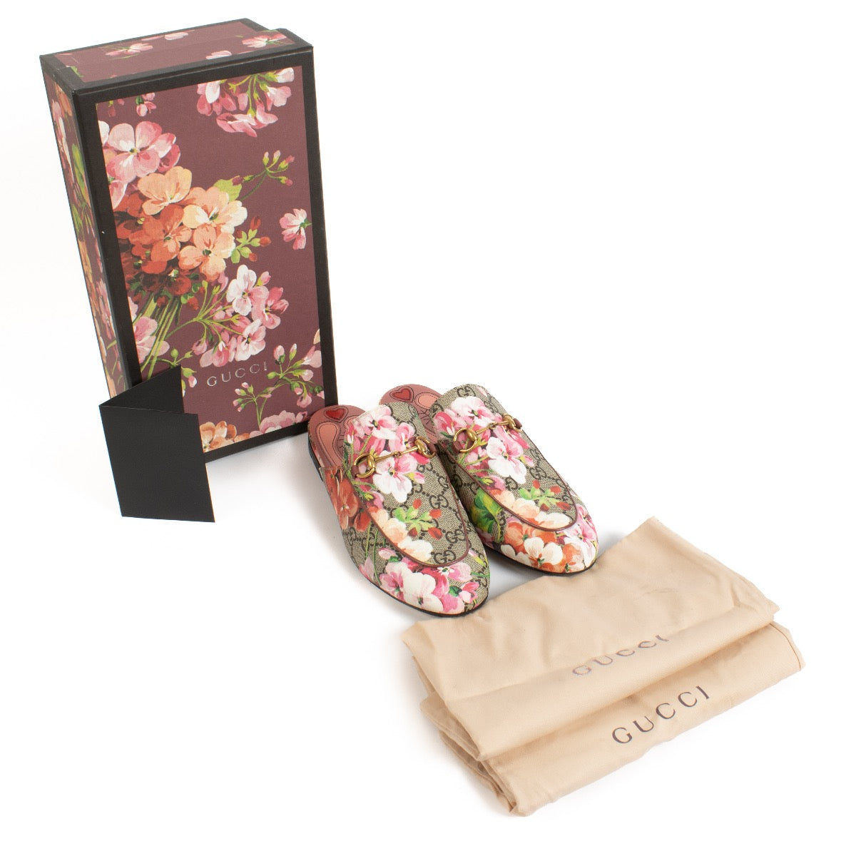 Gucci Princetown GG Blooms Slippers