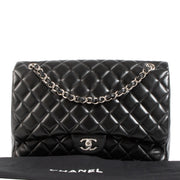 Shop 100% authentic second-hand Chanel Black Lambskin Maxi Classic Single Flap Bag on Labellov.com