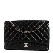 Shop 100% authentic second-hand Chanel Black Lambskin Maxi Classic Single Flap Bag on Labellov.com