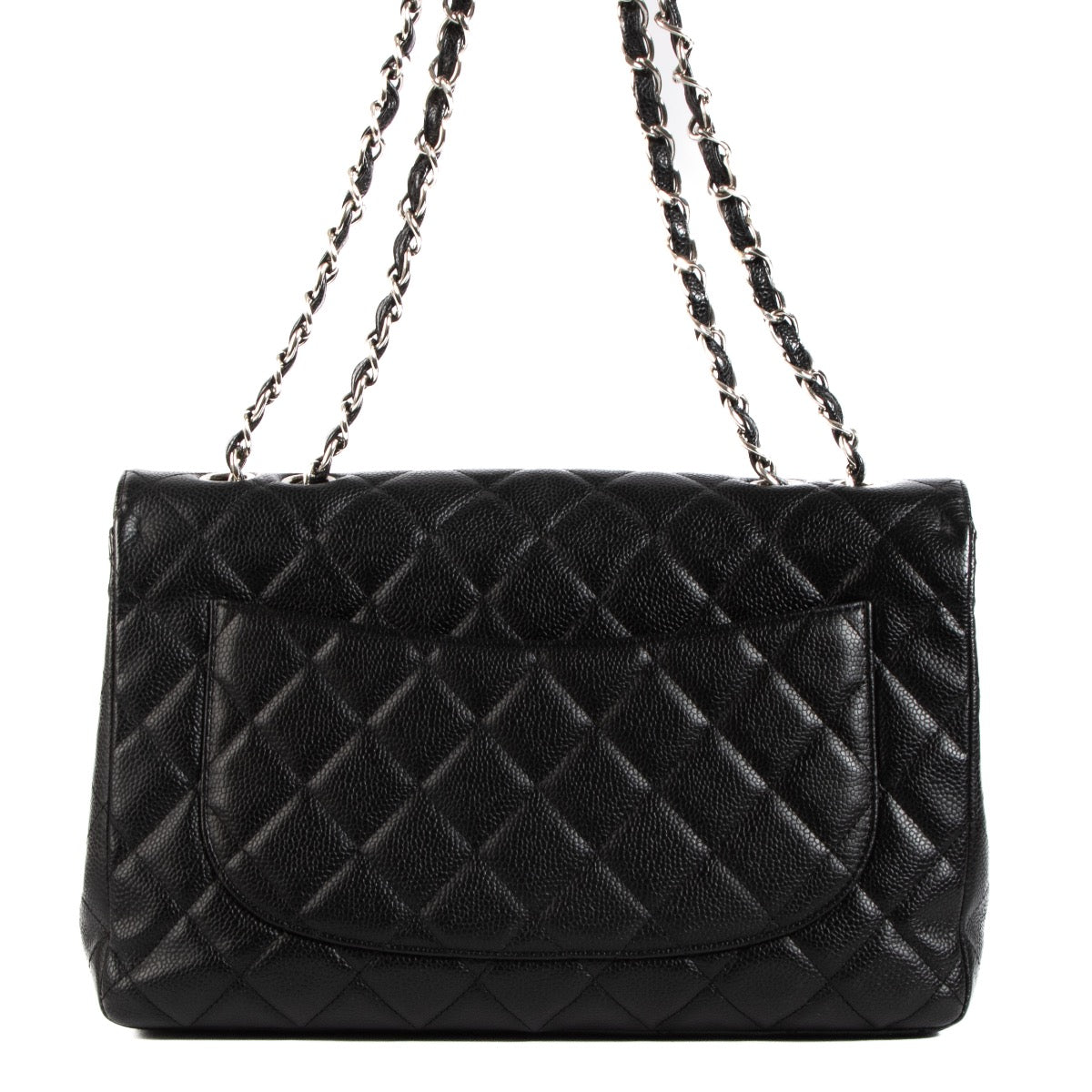 Shop 100% authentic second-hand Chanel Black Caviar Large Classic Single Flap Bag on Labellov.com