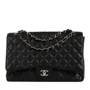 Chanel Black Caviar Maxi Classic Single Flap Bag