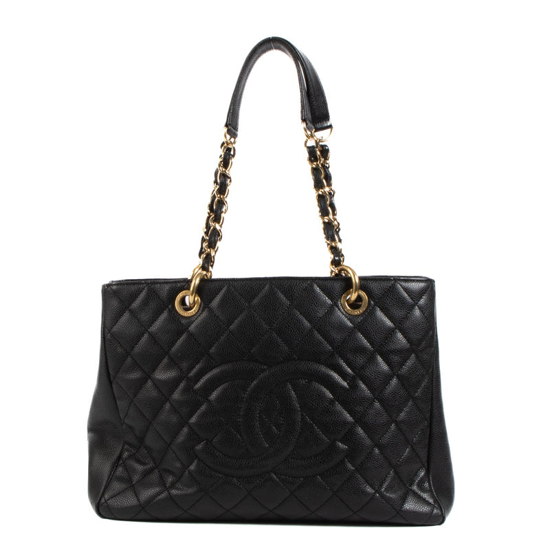 Shop 100% authentic second-hand Chanel Black Caviar GST Grand Shopping Tote Shoulder Bag on Labellov.com