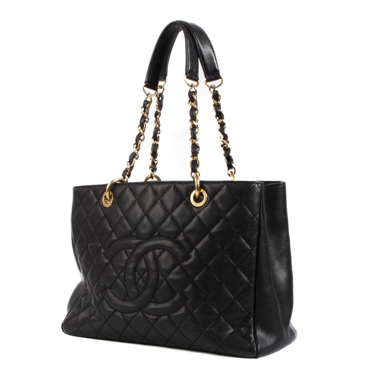 Shop 100% authentic second-hand Chanel Black Caviar GST Grand Shopping Tote Shoulder Bag on Labellov.com