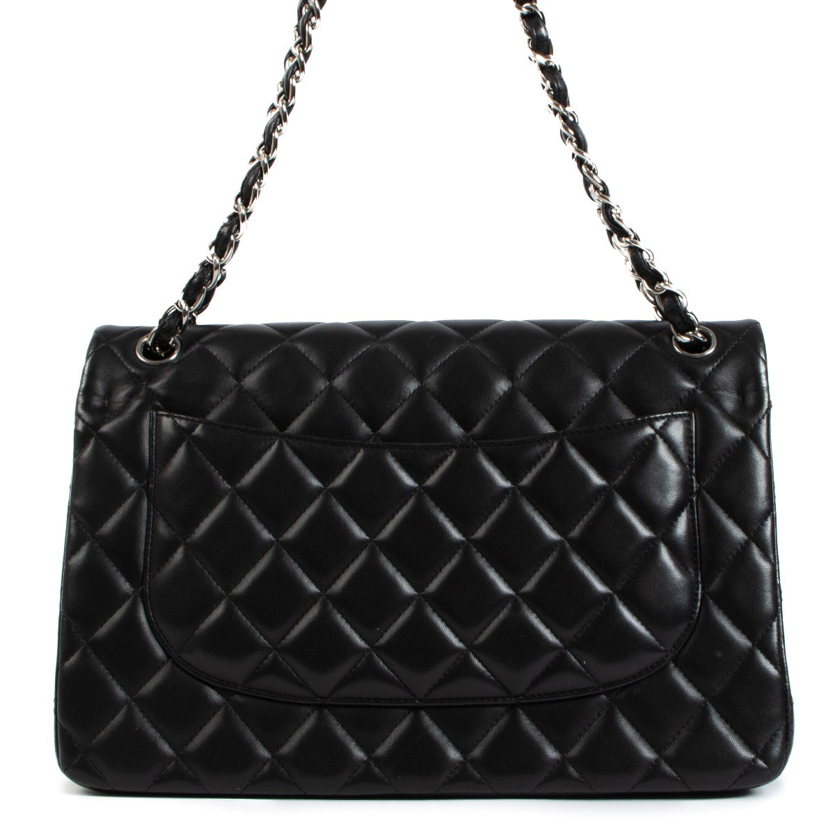 shop 100% authentic second hand Chanel Black Lambskin Large Classic Flap Bag on Labellov.com