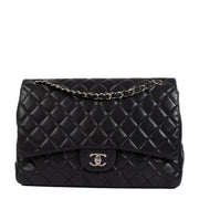 Shop 100% authentic second-hand Chanel Black Lambskin Maxi Classic Single Flap Bag on Labellov.com