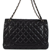 Shop 100% authentic second-hand Chanel Black Lambskin Maxi Classic Single Flap Bag on Labellov.com