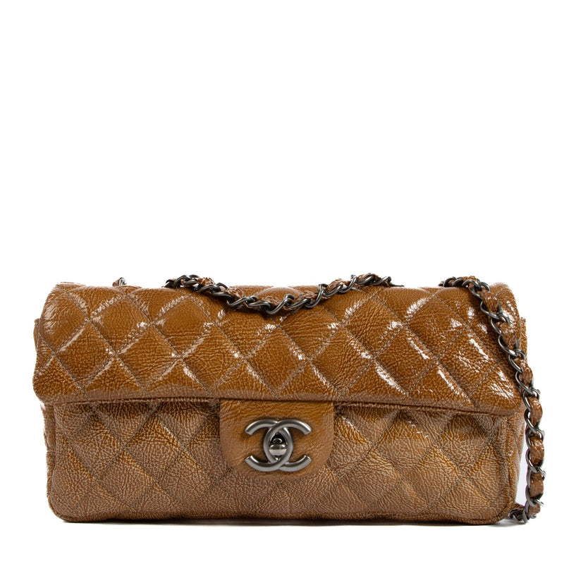 shop 100% authentic second hand Chanel Brown East West Flap Bag on Labellov.com