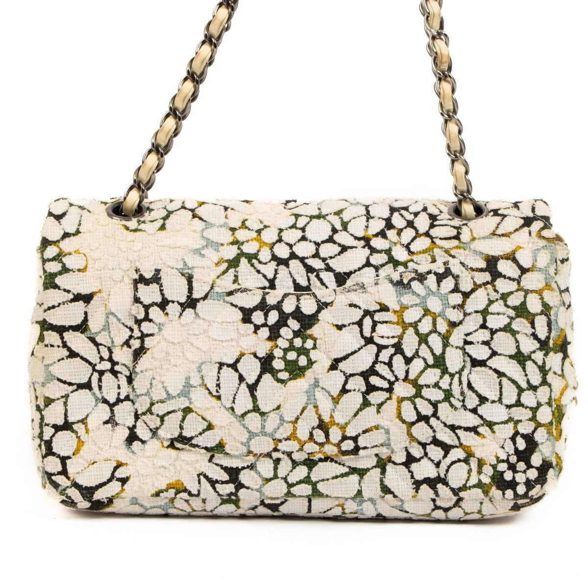 Chanel Floral Tweed Classic Flap Bag