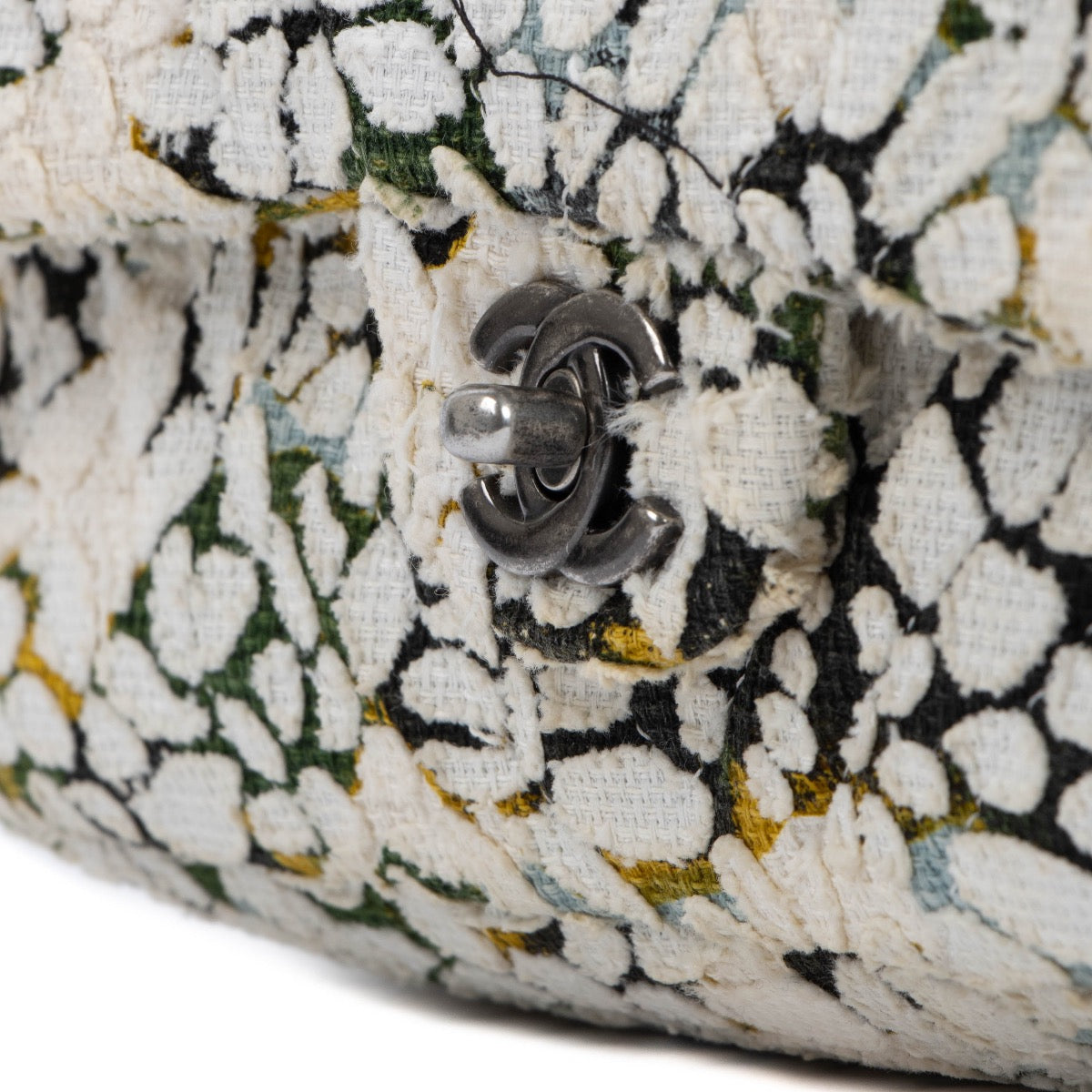 Chanel Floral Tweed Classic Flap Bag