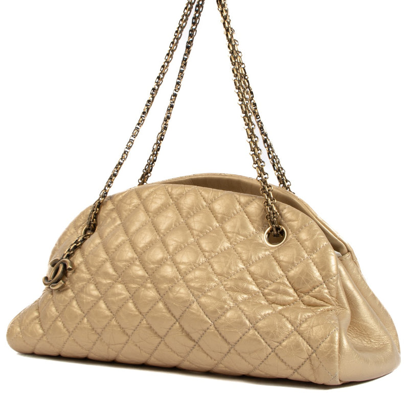 shop 100% authentic second hand Chanel Gold Aged Calfskin Leather Mademoiselle Bag on Labellov.com