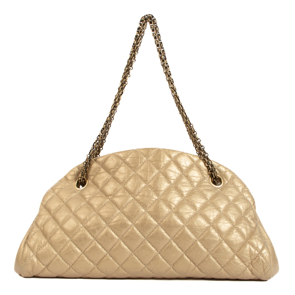 shop 100% authentic second hand Chanel Gold Aged Calfskin Leather Mademoiselle Bag on Labellov.com