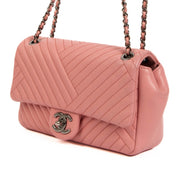 Authentic second hand pre-owned Chanel Pink Calfskin Small CC Crossing Flap Bag on www.labellov.com
