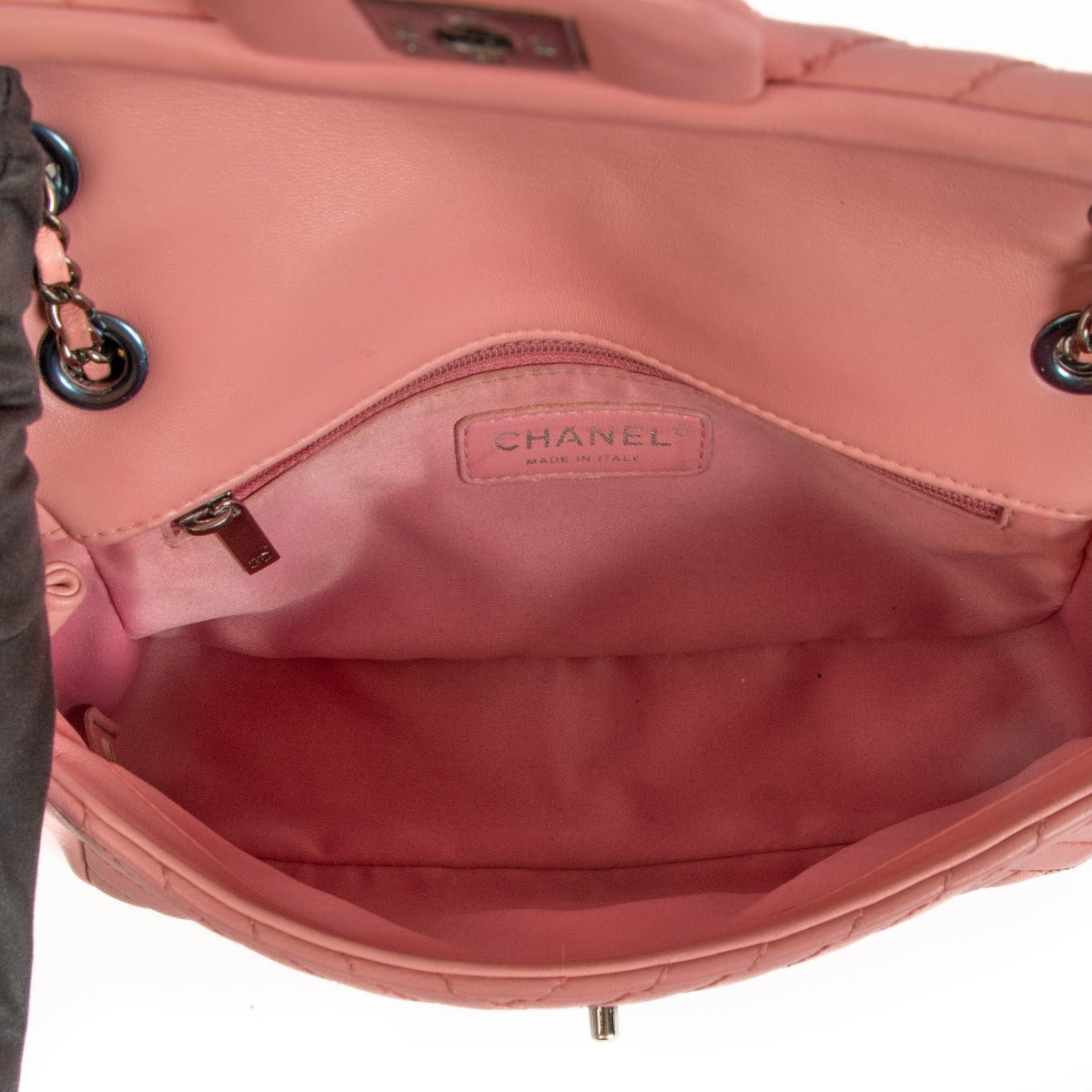 Chanel Roze Lamsleren Small CC Crossing Kleptas