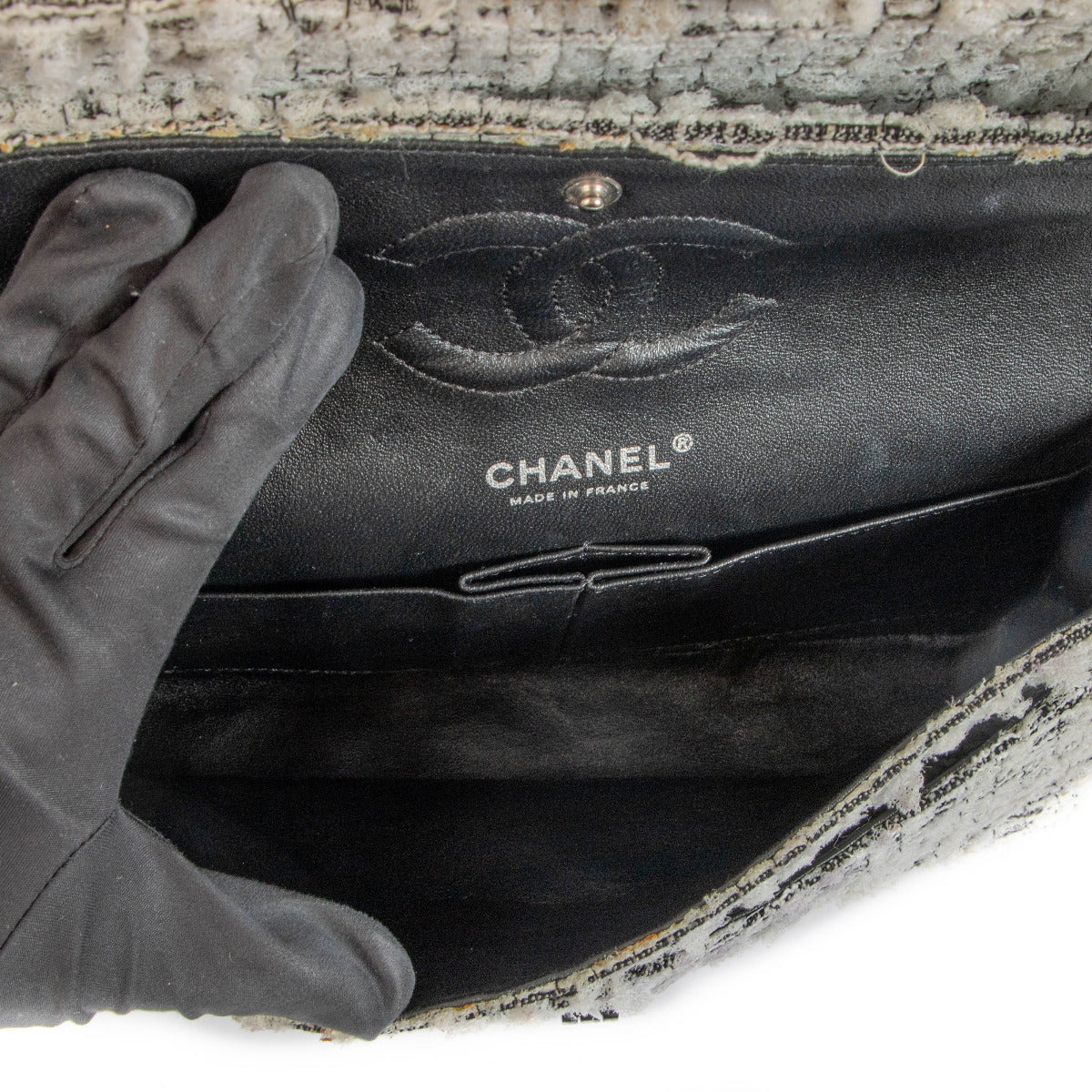 Sac Chanel Garden Party Tweed Medium Reissue 2.55