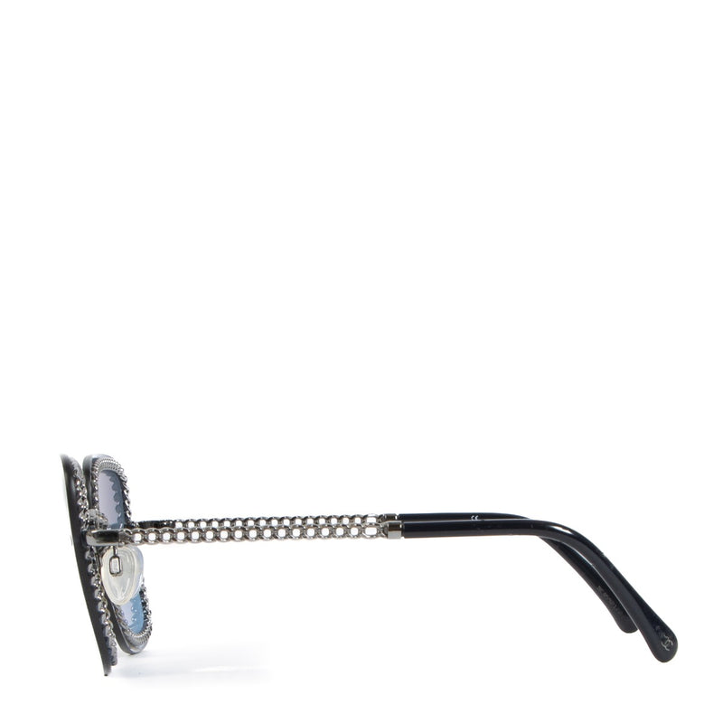 Chanel 4244 Blue Square Chain Sunglasses