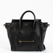 Shop safe online at Labellov in Antwerp, Brussels and KNokke this 100% authentic second hand Celine Black Luggage Nano Top handle