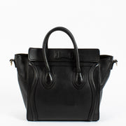 Shop safe online at Labellov in Antwerp, Brussels and KNokke this 100% authentic second hand Celine Black Luggage Nano Top handle