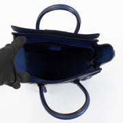 Shop safe online at Labellov in Antwerp, Brussels and Knokke this 100% authentic second hand Celine blue Luggage Nano Top handle
