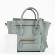 Shop safe online at Labellov in Antwerp, Brussels and KNokke this 100% authentic second hand Celine Grey Lugagge Nano Top Handle