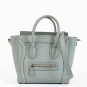 Shop safe online at Labellov in Antwerp, Brussels and KNokke this 100% authentic second hand Celine Grey Lugagge Nano Top Handle