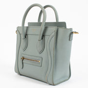 Shop safe online at Labellov in Antwerp, Brussels and KNokke this 100% authentic second hand Celine Grey Lugagge Nano Top Handle