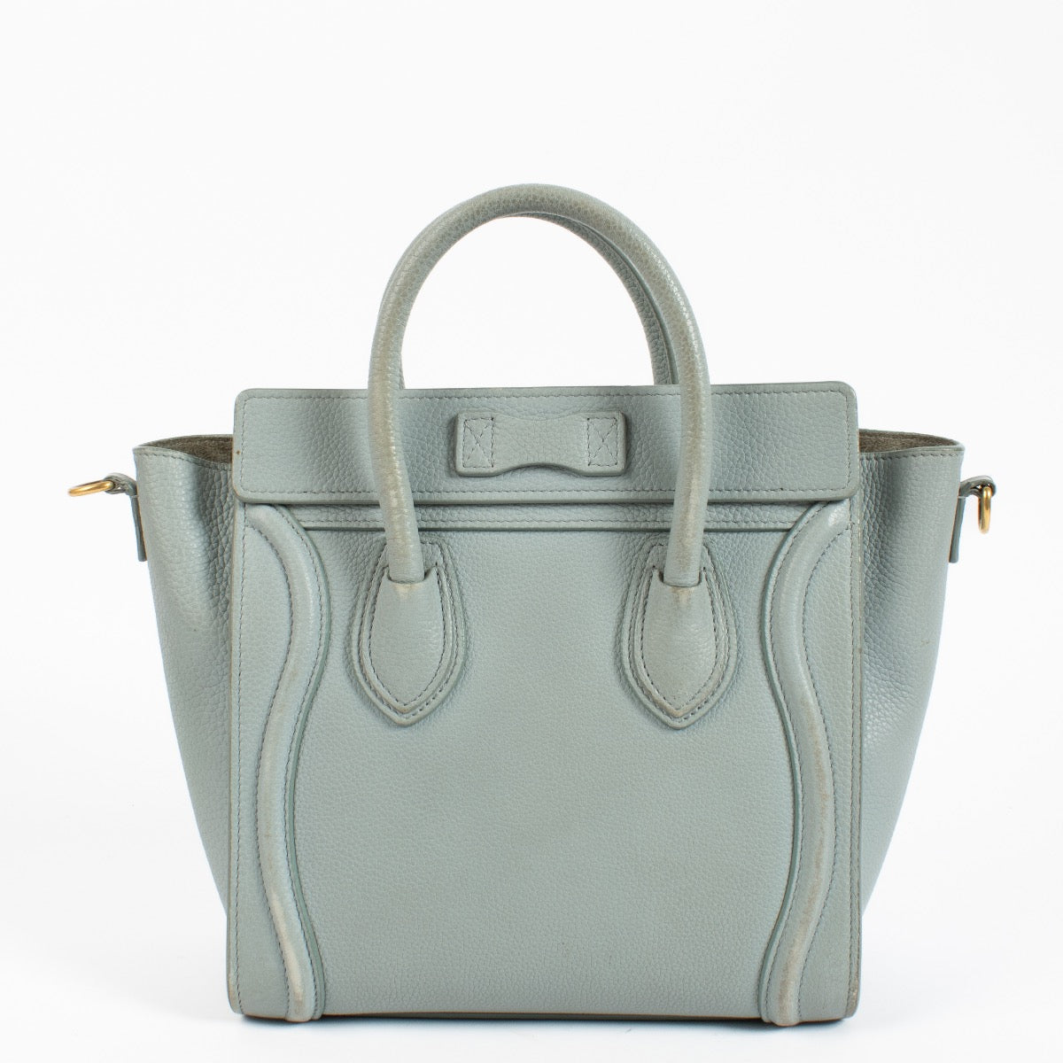 Shop safe online at Labellov in Antwerp, Brussels and KNokke this 100% authentic second hand Celine Grey Lugagge Nano Top Handle
