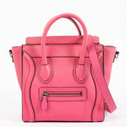 shop 100% authentic second hand Celine Pink Luggage Nano Top Handle on Labellov.com