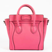 shop 100% authentic second hand Celine Pink Luggage Nano Top Handle on Labellov.com