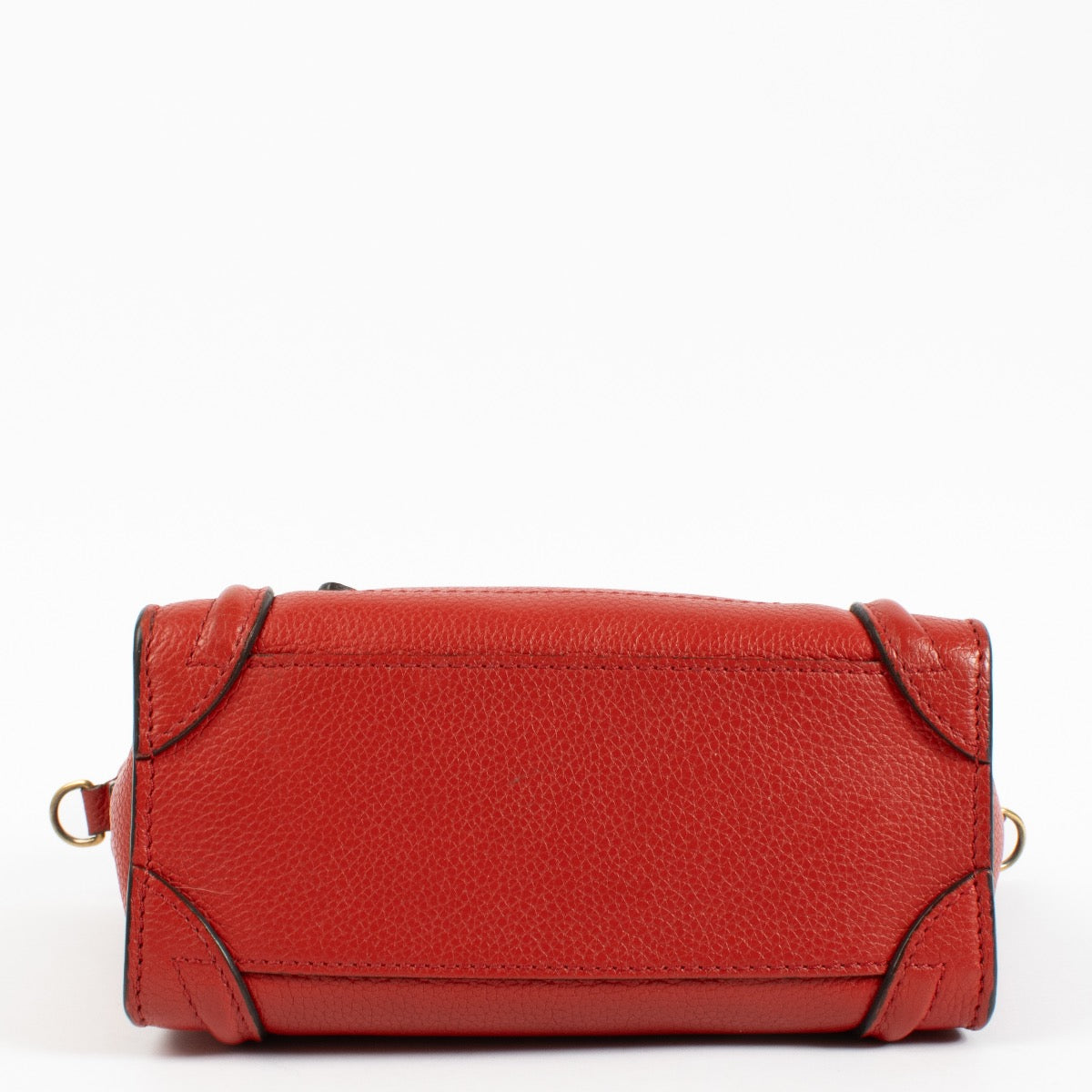 Shop safe online at Labellov in Antwerp, Brussels and Knokke this 100% authentic second hand Celine Red Luggage Nano Top handle