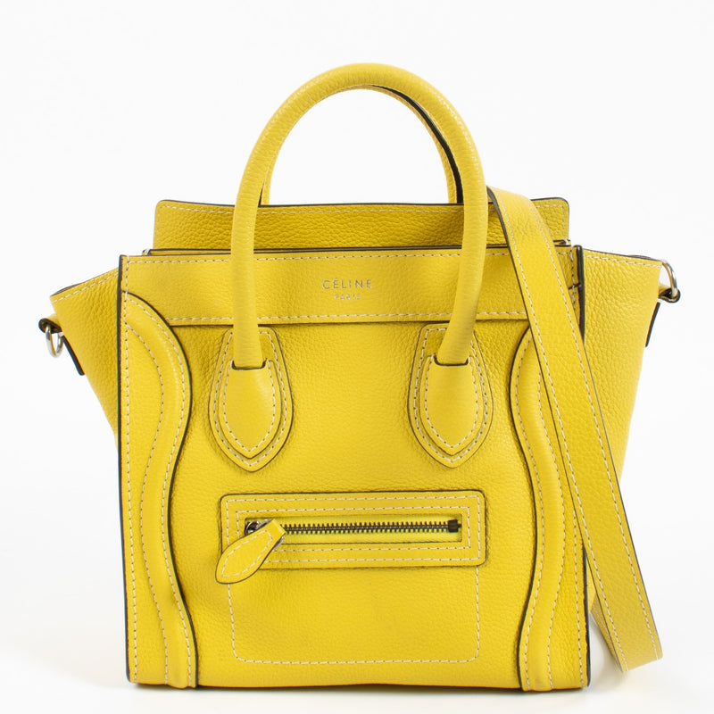 shop 100% authentic second hand Celine Yellow Luggage Nano Top handle on Labellov.com