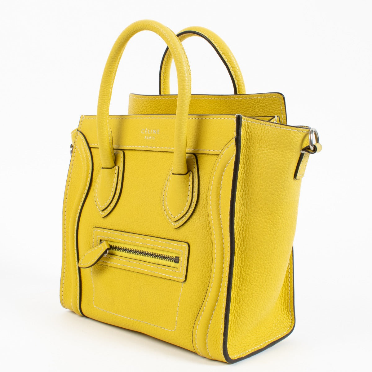 shop 100% authentic second hand Celine Yellow Luggage Nano Top handle on Labellov.com