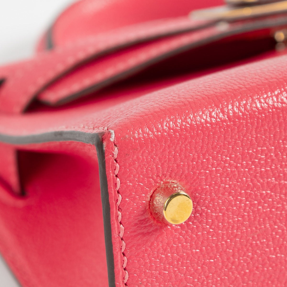 Hermès Kelly Mini II Rose Lipstick Chevre Mysore GHW