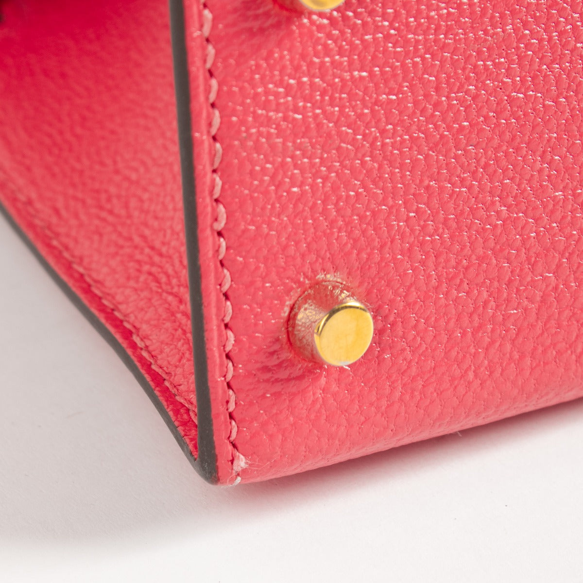 Hermès Kelly Mini II Rose Lipstick Chèvre Mysore GHW