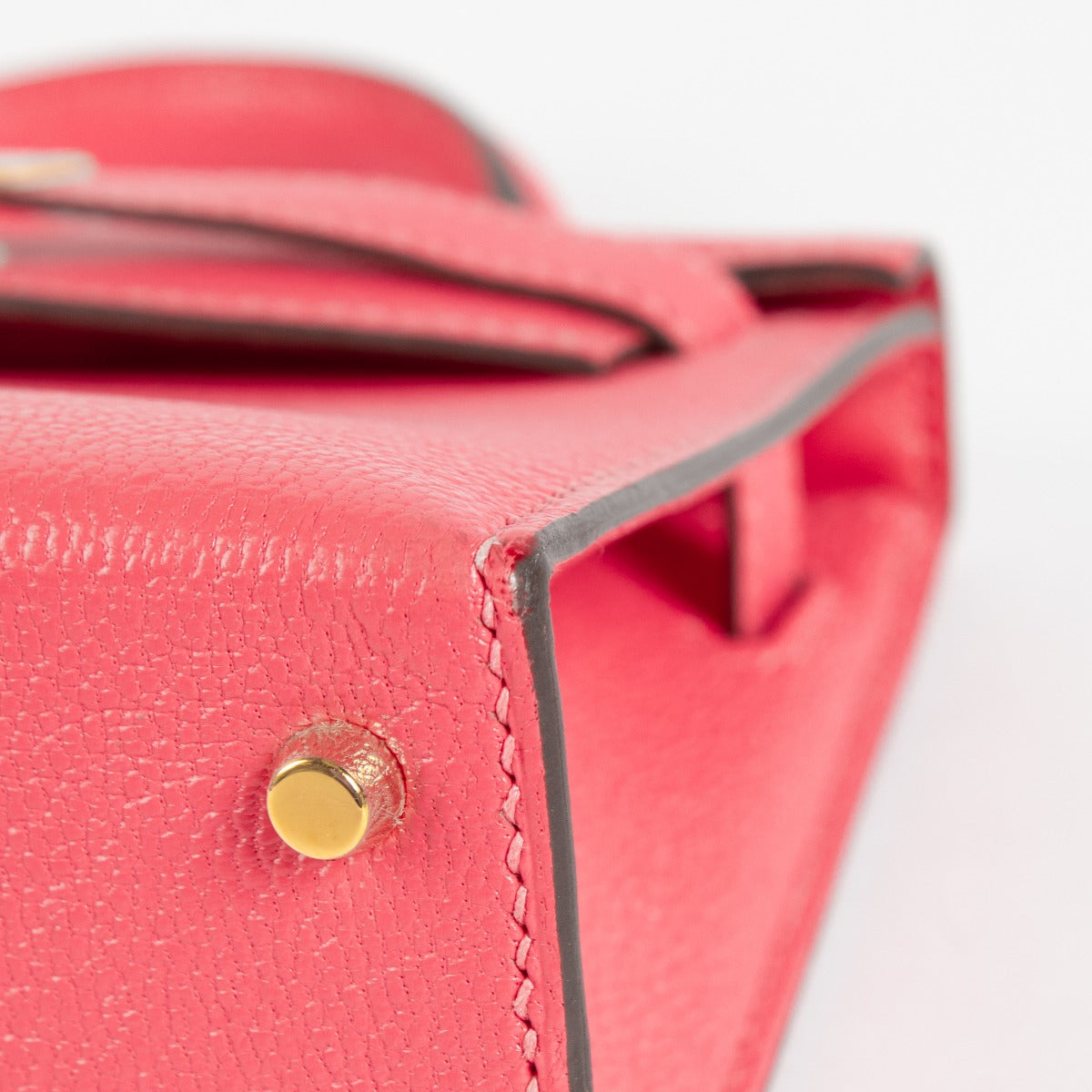 Hermès Kelly Mini II Rose Lipstick Chevre Mysore GHW