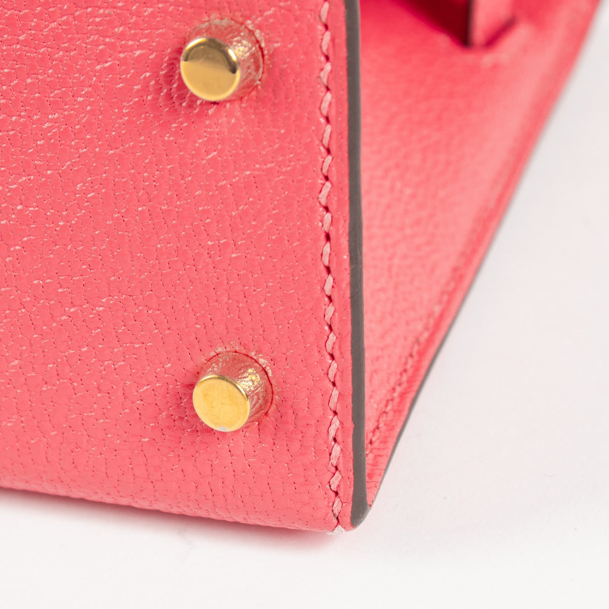Hermès Kelly Mini II Rose Lipstick Chevre Mysore GHW