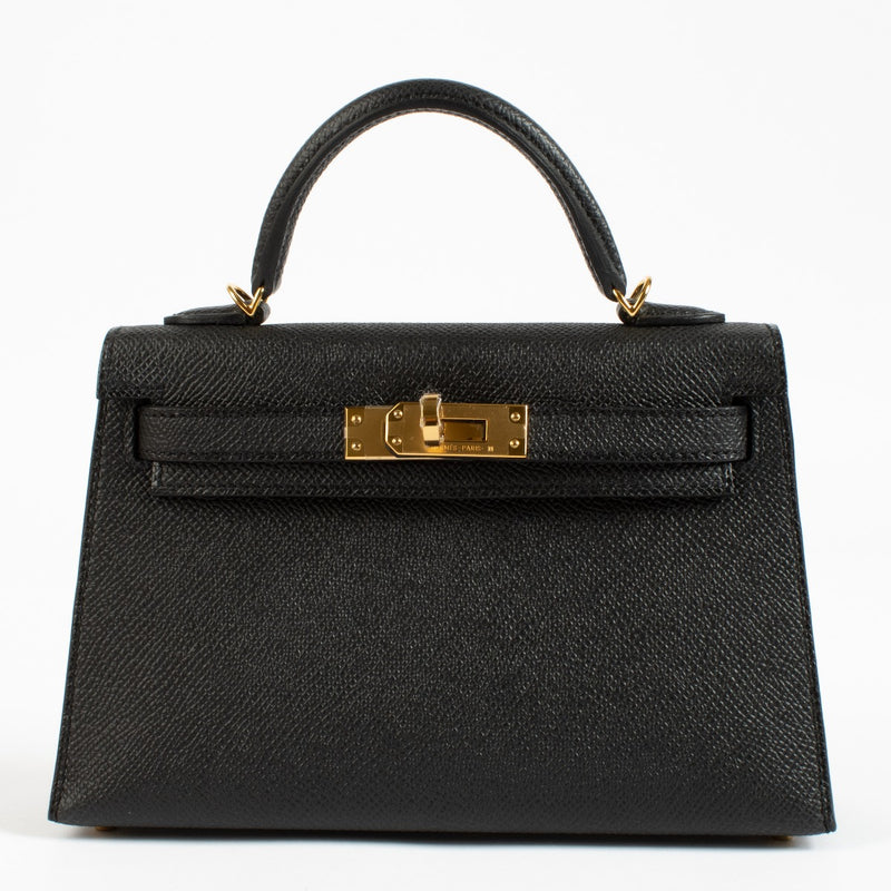Hermès HSS Kelly Mini II Black/Nata Epsom GHW