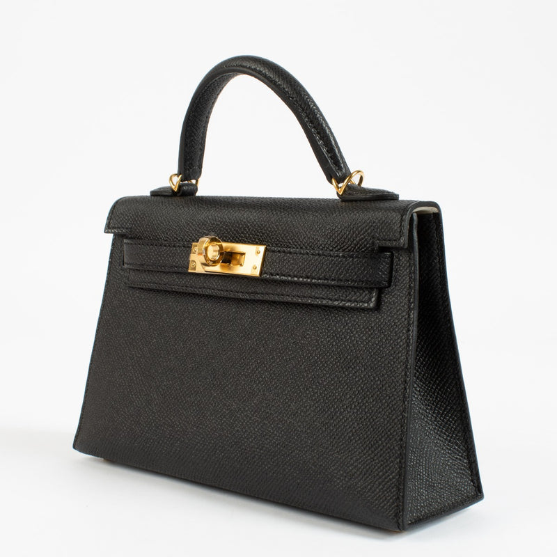 2025 Hermès HSS Kelly Mini II Black/Nata Epsom GHW
