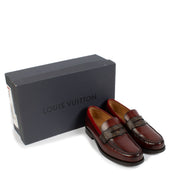 Authentic second hand Louis Vuitton Burgundy Sorbonne Loafers on Labellov.com