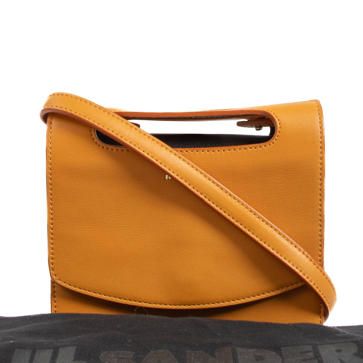 shop 100% authentic second hand Jil Sander Orange Leather Crossbody Bag on Labellov.com