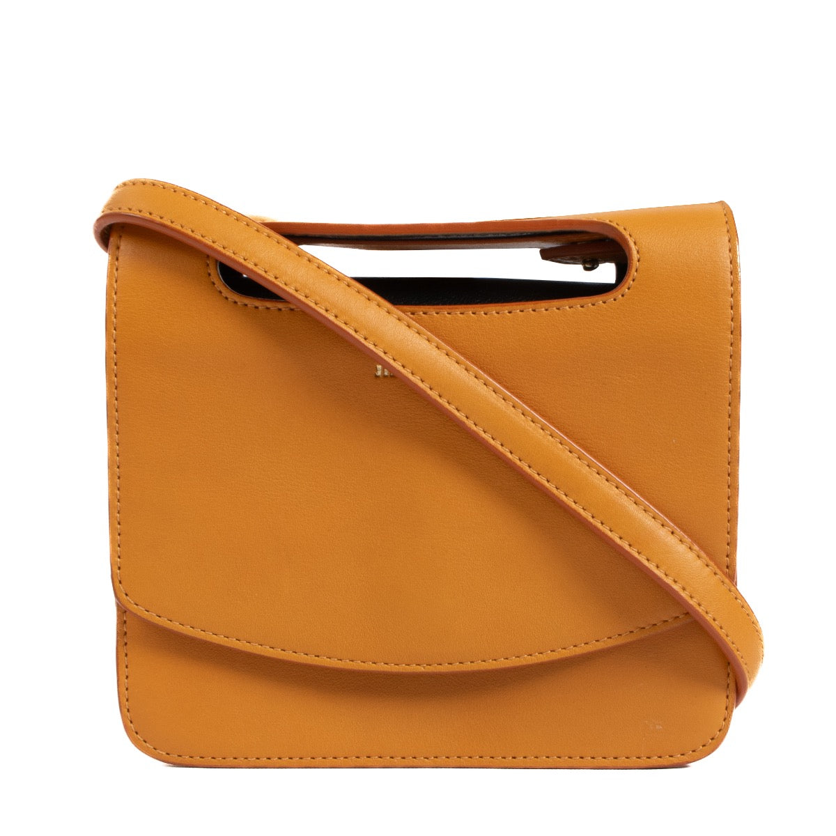 shop 100% authentic second hand Jil Sander Orange Leather Crossbody Bag on Labellov.com