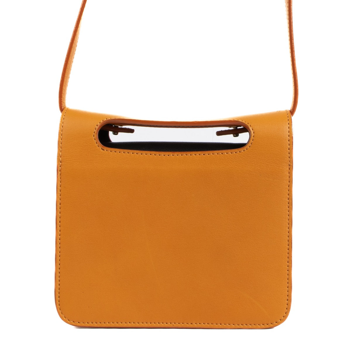 shop 100% authentic second hand Jil Sander Orange Leather Crossbody Bag on Labellov.com