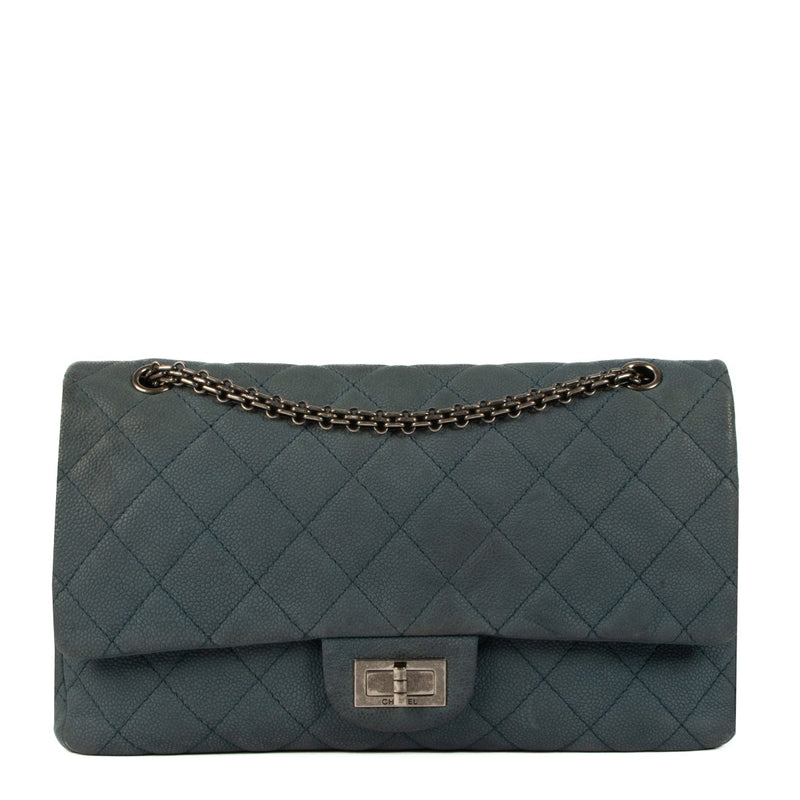 Chanel Matte Caviar Leather Maxi 2.55 Bag